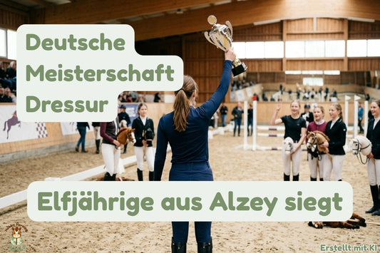 Deutsche Meisterschaft Dressur: Elfjährige aus Alzey siegt