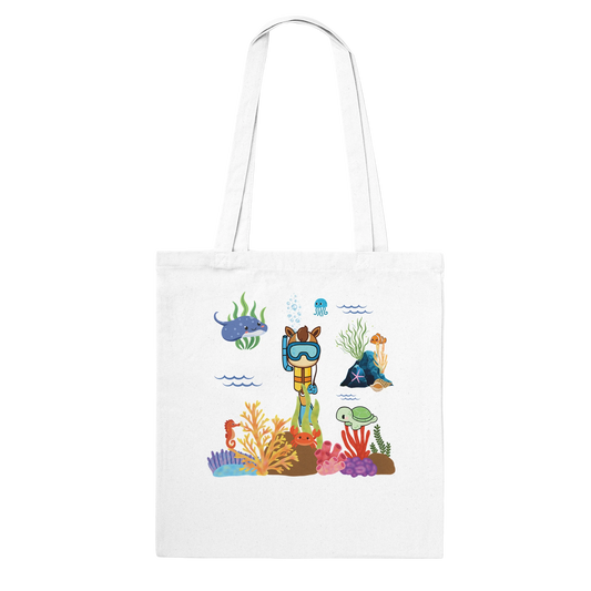 Stofftasche mit Hobby Horsing Motiv Tauchgang