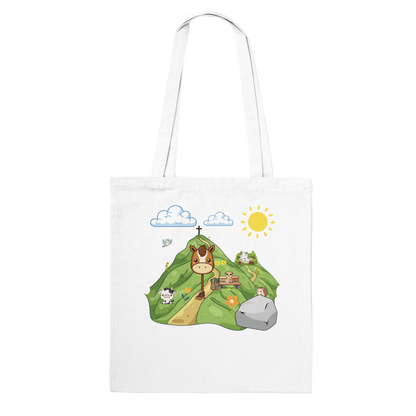 Stofftasche mit Hobby Horsing Motiv Wandertag