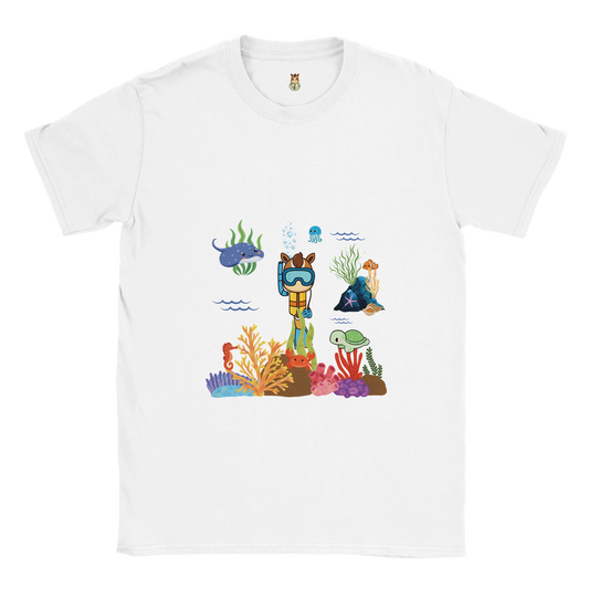 Hobby Horsing T-Shirt mit Motiv Tauchgang