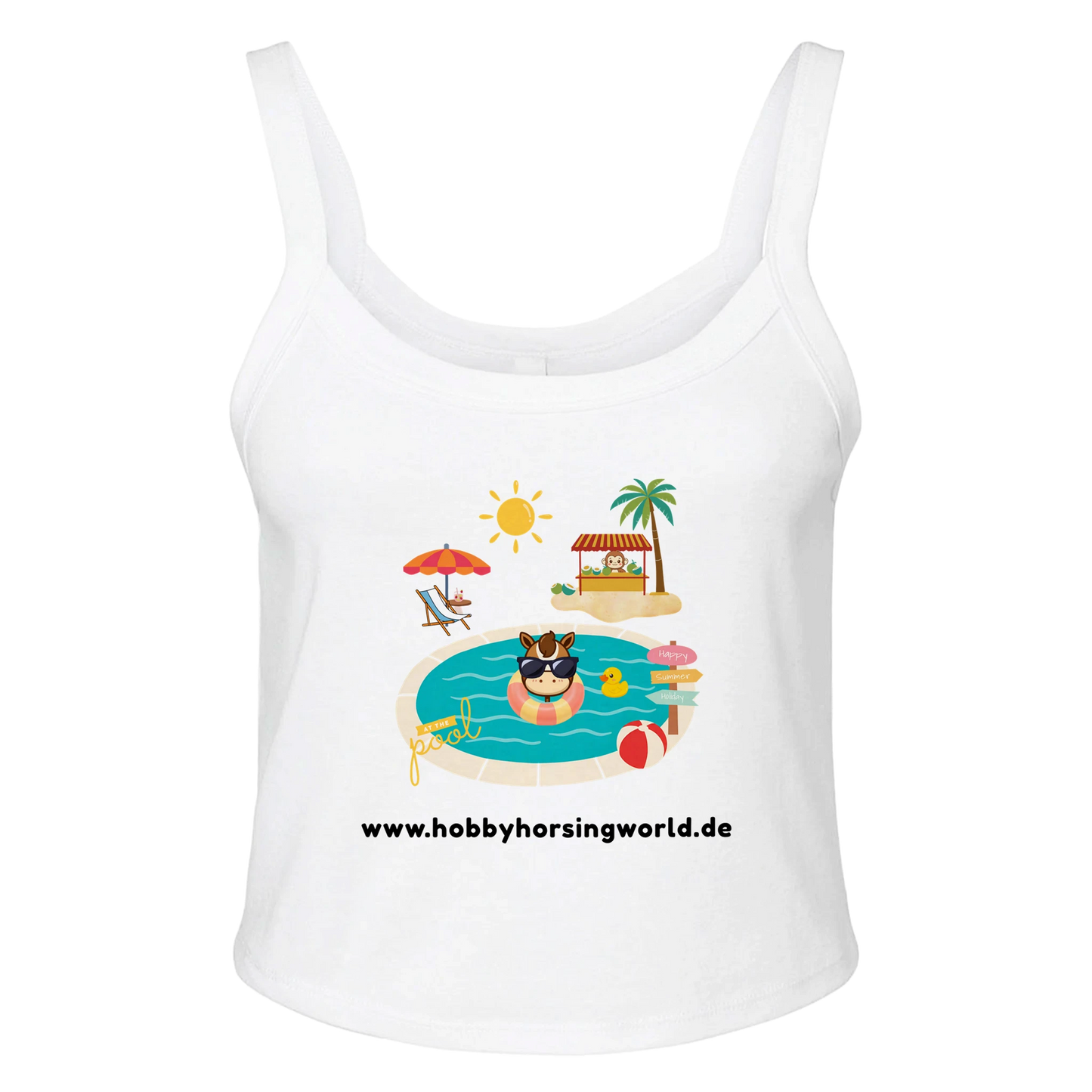 Hobby Horsing Tanktop mit Motiv Poolparty