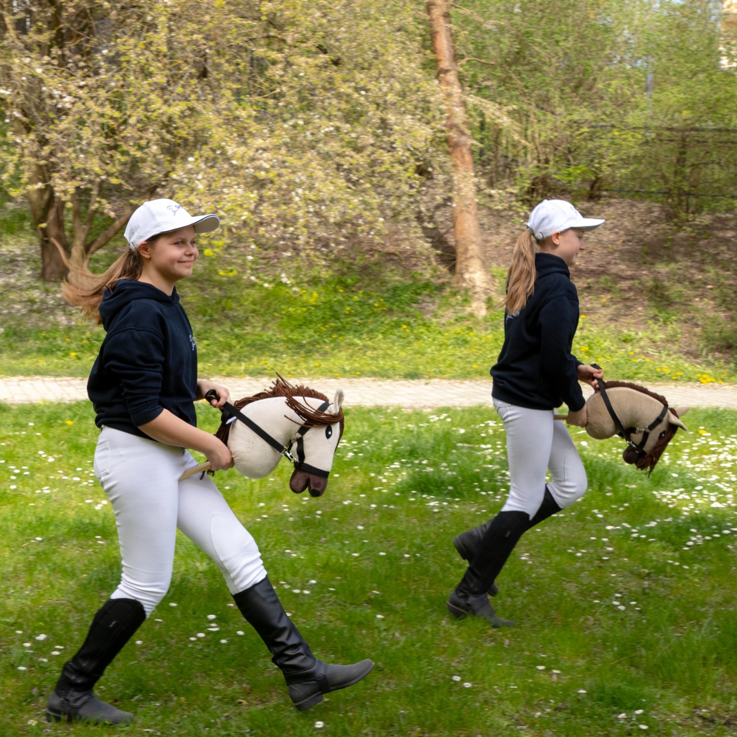 Hobby Horse mit Halfter und Zügel – Falbe (A3) – Bild 2