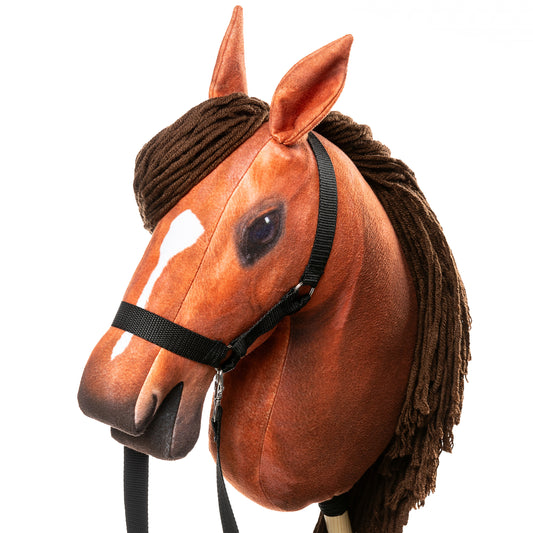 Hobby Horse mit Halfter und Zügel – Fuchs (A3)