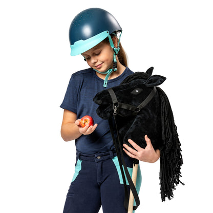 Hobby Horse mit Halfter und Zügel – Rappe (A3) – Bild 3