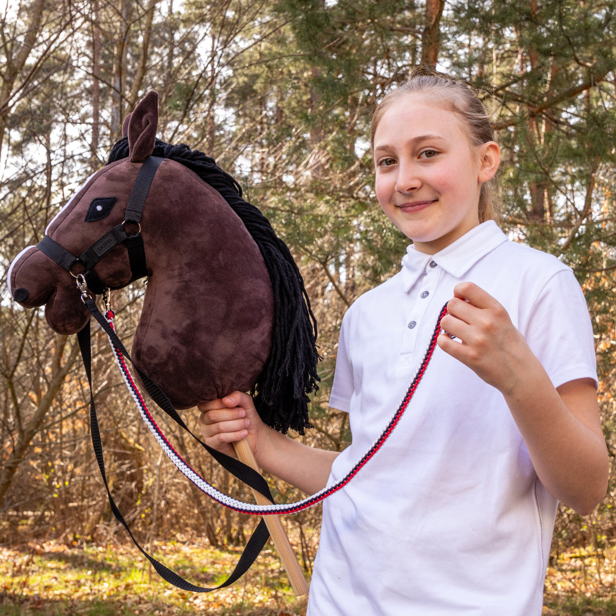 Anbindeleine mit Longe und Plüschkarotte – Bild 2