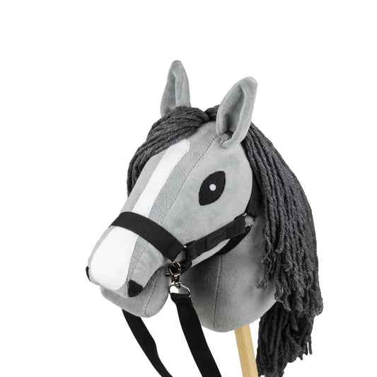 Hobby Horse mit Halfter und Zügel – Grauschimmel (A5)